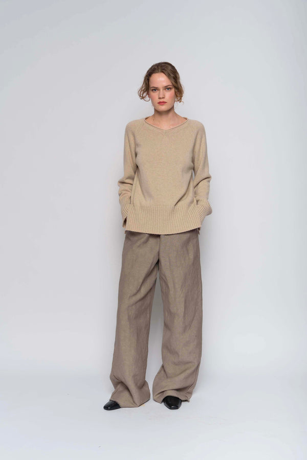 #2613 - v neck pullover